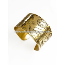 Китай производитель дешевые оптовые 2014 моды золотые браслеты с листьями для женщин